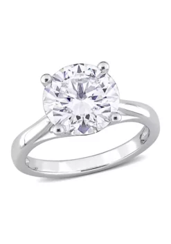 Best Pirce 😉 3.5 ct. t.w. Created Moissanite Solitaire Ring in 10k White Gold by Belk & Co. 🔥