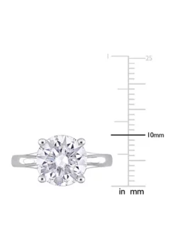 Best Pirce 😉 3.5 ct. t.w. Created Moissanite Solitaire Ring in 10k White Gold by Belk & Co. 🔥 -DealsBelk & Co. Store Belk 16429