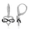Best deal 💯 Diamond Heart Infinity Earrings in Sterling Silver by Belk & Co. ❤️