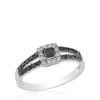 Best deal 🎁 Black and White Diamond Ring in 10k White Gold by Belk & Co. 💯