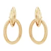Buy ✔️ Doorknocker Hoops in 10K Yellow Gold by Belk & Co. 🧨