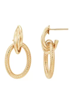 Buy ✔️ Doorknocker Hoops in 10K Yellow Gold by Belk & Co. 🧨 -DealsBelk & Co. Store Belk 16513