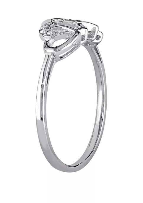 Deals ๐ Diamond Accent Interlocked Heart Ring in 10K White Gold by Belk & Co. ๐ 2 Deals ๐ Diamond Accent Interlocked Heart Ring in 10K White Gold by Belk & Co. ๐ - Image 2