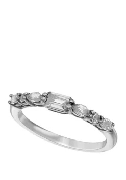 Best Pirce ❤️ 9/10 ct. t.w. Lab Created White Sapphire Ring in Sterling Silver by Belk & Co. 🤩 -DealsBelk & Co. Store Belk 1655