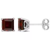 Wholesale 👍 2.5 CT TGW Garnet Post Earrings Silver by Belk & Co. 🧨
