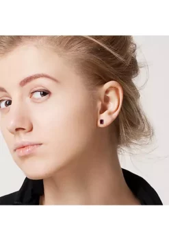 Wholesale 👍 2.5 CT TGW Garnet Post Earrings Silver by Belk & Co. 🧨 -DealsBelk & Co. Store Belk 16565