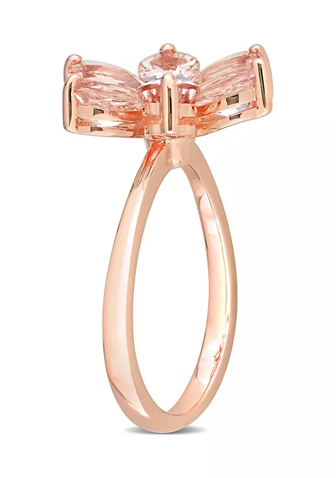 Buy ๐ 2.37 ct. t.w. Morganite and Diamond Accent Floral Ring in 10k Rose Gold by Belk & Co. โ๏ธ 2 Buy ๐ 2.37 ct. t.w. Morganite and Diamond Accent Floral Ring in 10k Rose Gold by Belk & Co. โ๏ธ - Image 2