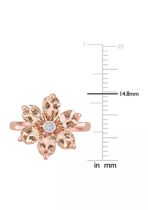 Buy ๐ 2.37 ct. t.w. Morganite and Diamond Accent Floral Ring in 10k Rose Gold by Belk & Co. โ๏ธ 4 Buy ๐ 2.37 ct. t.w. Morganite and Diamond Accent Floral Ring in 10k Rose Gold by Belk & Co. โ๏ธ - Image 4