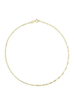 Cheapest 🛒 14KY SINGAPORE ANKLET BRACELET by Belk & Co. 🧨