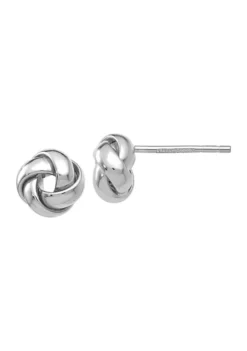Buy 🛒 14K White Gold Polished Knot Post Earrings by Belk & Co. 😍 -DealsBelk & Co. Store Belk 16617