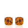 Cheapest ⌛ 14k White Gold 6mm Citrine Stud Earrings by Belk & Co. ❤️