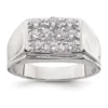Discount ⌛ Men's Sterling Silver Cubic Zirconia Ring by Belk & Co. 🔥