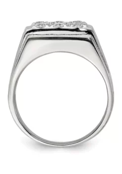 Discount ⌛ Men's Sterling Silver Cubic Zirconia Ring by Belk & Co. 🔥 -DealsBelk & Co. Store Belk 16633