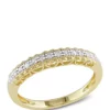 Flash Sale 🧨 0.08 ct t.w. Diamond Heart Anniversary Band in 10K Yellow Gold by Belk & Co. ⭐