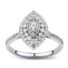 Wholesale 😍 1/2 ct. t.w. Diamond Ring in 10K White Gold by Belk & Co. 😍