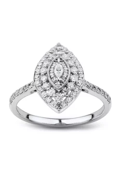 Wholesale ๐ 1/2 ct. t.w. Diamond Ring in 10K White Gold by Belk & Co. ๐