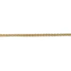 Outlet ⌛ 14K Yellow Gold Adjustable 1.6 Millimeter Semi Solid Spiga Chain by Belk & Co. 🎁
