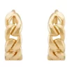Buy ✨ Curb Design Huggies Earrings in 10K Yellow Gold by Belk & Co. 🥰