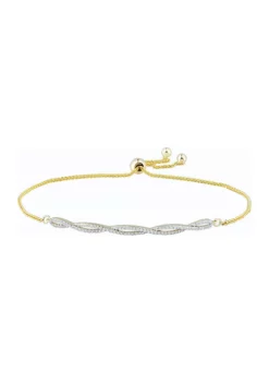 Budget 🧨 1/5 ct. t.w. Diamond Bracelet in 10K Yellow Gold by Belk & Co. 🤩