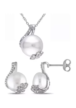 Outlet โจ 2-Piece Set Cultured Freshwater Pearl and 1/5 ct. t.w. Diamond Twist Stud Earrings and Necklace in Sterling Silver by Belk & Co. ๐ฅฐ 7 Outlet โจ 2-Piece Set Cultured Freshwater Pearl and 1/5 ct. t.w. Diamond Twist Stud Earrings and Necklace in Sterling Silver by Belk & Co. ๐ฅฐ -DealsBelk & Co. Store Belk 16697