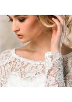 Top 10 👏 1 ct. t.w. Created Moissanite Heart Solitaire Pendant with Chain in Sterling Silver by Belk & Co. 🌟 -DealsBelk & Co. Store Belk 16703