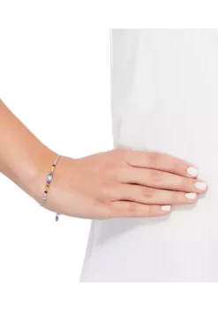 Buy 😀 Blue Topaz & Amethyst Bracelet in Sterling Silver by Belk & Co. 🎁 -DealsBelk & Co. Store Belk 16711