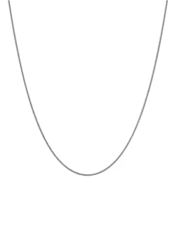 Buy 💯 0.8 Millimeter Round Wheat Chain in 14K White Gold by Belk & Co. 🔔 -DealsBelk & Co. Store Belk 16734