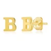 Promo 🛒 14K Yellow Gold Letter (B) Stud Earrings by Belk & Co. 🌟