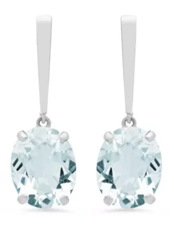 Best reviews of ๐ 5 ct. t.w. Aquamarine Drop Earrings by Belk & Co. โ๏ธ