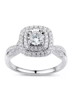 Cheapest 👍 3/4 ct. t.w. Diamond Engagement Ring in 10K White Gold by Belk & Co. 🌟