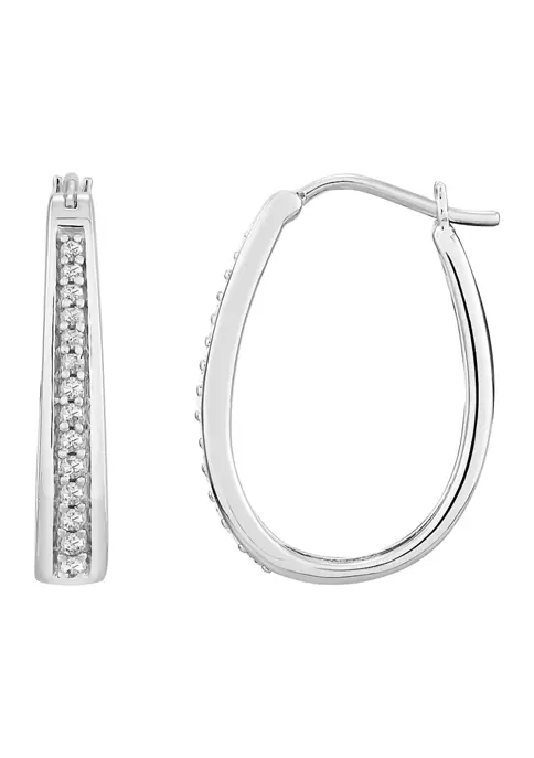 Best reviews of 🛒 1/4 ct. t.w. Diamond Hoop Earrings in Sterling Silver by Belk & Co. ⌛ 1 Best reviews of 🛒 1/4 ct. t.w. Diamond Hoop Earrings in Sterling Silver by Belk & Co. ⌛