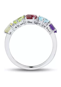 Deals 💯 Rainbow Color Ring in Sterling Silver by Belk & Co. 🤩 -DealsBelk & Co. Store Belk 16821