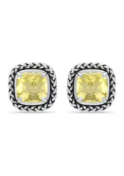 Wholesale ✨ 3.2 ct. t.w. Citrine Stud Earrings, Sterling Silver by Belk & Co. 🎁 -DealsBelk & Co. Store Belk 16846