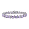 Top 10 😍 9.60 ct. t.g.w. Amethyst and Diamond Accent Bracelet in Sterling Silver by Belk & Co. 🧨