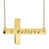 Brand new ❤️ 10k Yellow Gold Sideways Cross Pendant by Belk & Co. 🌟