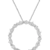 Wholesale 😀 1/2 ct. t.w. Diamond Pendant with 18 Inch Cable Chain Necklace in Sterling Silver by Belk & Co. 😉