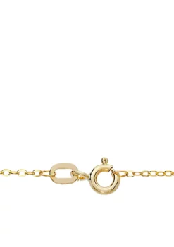 Deals 😀 Multi Stone Necklace in 10k Yellow Gold by Belk & Co. 🔥 -DealsBelk & Co. Store Belk 16933