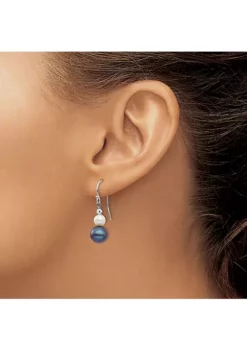 Hot Sale ⭐ 14K White Gold 6-9mm Semi-round Freshwater Cultured Pearl Graduated Dangle Earrings by Belk & Co. 🛒 -DealsBelk & Co. Store Belk 16937