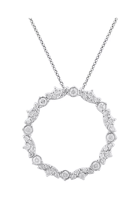 Wholesale ๐ 1/2 ct. t.w. Diamond Pendant with 18 Inch Cable Chain Necklace in Sterling Silver by Belk & Co. ๐ 2 Wholesale ๐ 1/2 ct. t.w. Diamond Pendant with 18 Inch Cable Chain Necklace in Sterling Silver by Belk & Co. ๐ - Image 2