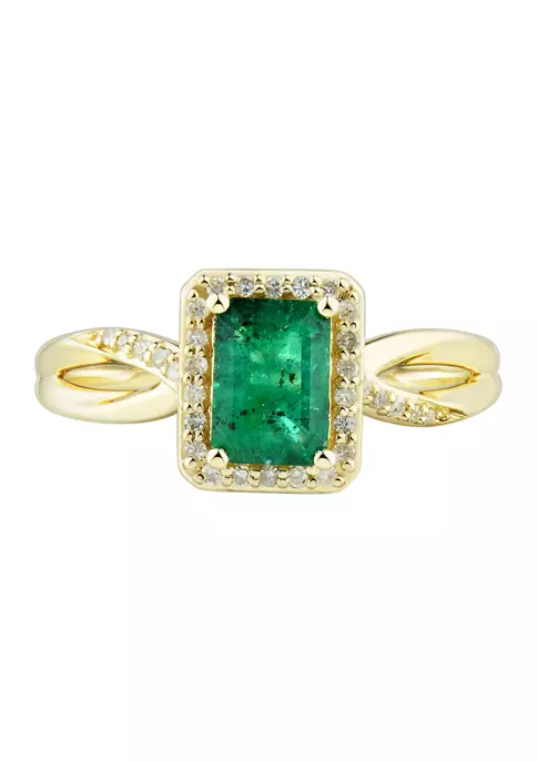 Best reviews of 😀 1/8 ct. t.w. Diamond and Emerald Ring in 10K Yellow Gold by Belk & Co. ✔️ 2 Best reviews of 😀 1/8 ct. t.w. Diamond and Emerald Ring in 10K Yellow Gold by Belk & Co. ✔️ - Image 2