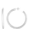 Best Sale 🤩 Polished Tube Hoop Earrings In 14K White Gold by Belk & Co. 🌟