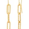 New ⭐ Paperclip Links Drop Earring in 10K Yellow Gold by Belk & Co. 🛒