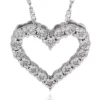 Cheapest 🎁 .05 ct. t.w. Diamond Heart Pendant in Sterling Silver by Belk & Co. 🔔