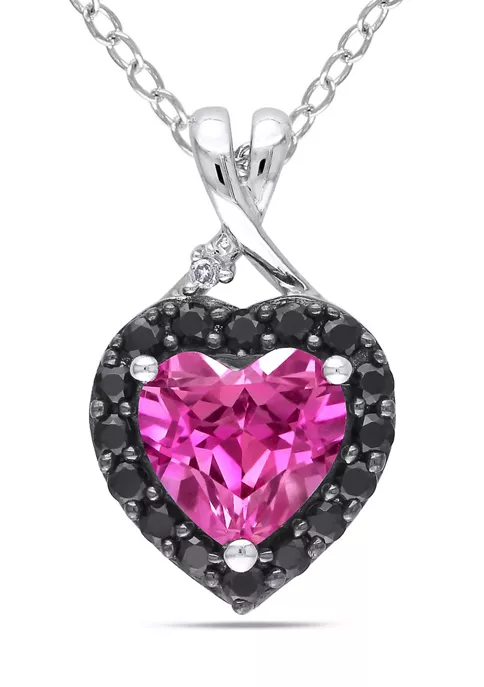 Best reviews of ๐ Lab Created Created Pink Sapphire, Black Spinel and Diamond Heart Halo Pendant with Chain in Sterling Silver with Black Rhodium by Belk & Co. ๐คฉ 1 Best reviews of ๐ Lab Created Created Pink Sapphire, Black Spinel and Diamond Heart Halo Pendant with Chain in Sterling Silver with Black Rhodium by Belk & Co. ๐คฉ
