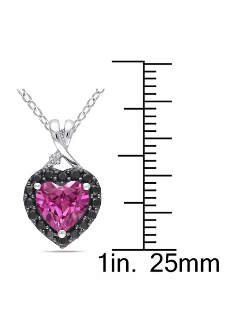 Best reviews of ๐ Lab Created Created Pink Sapphire, Black Spinel and Diamond Heart Halo Pendant with Chain in Sterling Silver with Black Rhodium by Belk & Co. ๐คฉ 2 Best reviews of ๐ Lab Created Created Pink Sapphire, Black Spinel and Diamond Heart Halo Pendant with Chain in Sterling Silver with Black Rhodium by Belk & Co. ๐คฉ - Image 2
