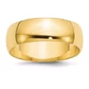 Budget 👍 Women's 14K Yellow Gold 7 Millimeter Lightweight Half Round Band by Belk & Co. 😉