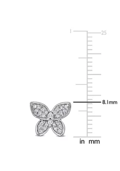 Brand new 👏 1/5 ct. t.w. Diamond Butterfly Stud Earrings in 10K White Gold by Belk & Co. 😉 -DealsBelk & Co. Store Belk 17124