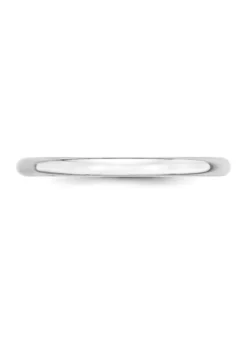 Top 10 🧨 Men's 14K White Gold 2 Millimeter Lightweight Half Round Band by Belk & Co. 🧨 -DealsBelk & Co. Store Belk 17147