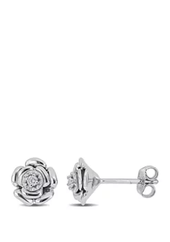Cheap ๐ฅ 1/10 ct. t.w. Diamond Accent Floral Stud Earrings in Sterling Silver by Belk & Co. โจ 5 Cheap ๐ฅ 1/10 ct. t.w. Diamond Accent Floral Stud Earrings in Sterling Silver by Belk & Co. โจ -DealsBelk & Co. Store Belk 17151