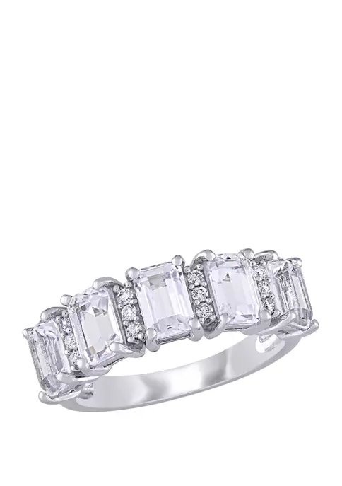 Deals ๐ฏ 3.3 ct. t.w. Lab Created White Sapphire and 1/10 ct. t.w. Diamond Semi-Eternity Ring in 10K White Gold by Belk & Co. โจ 1 Deals ๐ฏ 3.3 ct. t.w. Lab Created White Sapphire and 1/10 ct. t.w. Diamond Semi-Eternity Ring in 10K White Gold by Belk & Co. โจ